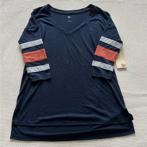 So cropped sleeve Tee